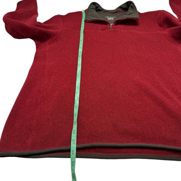 ARC’TERYX 1/4 Zip Pullover Covert Cardigan Sweater in Brick Red Size Large Mens - Picture 7 of 8